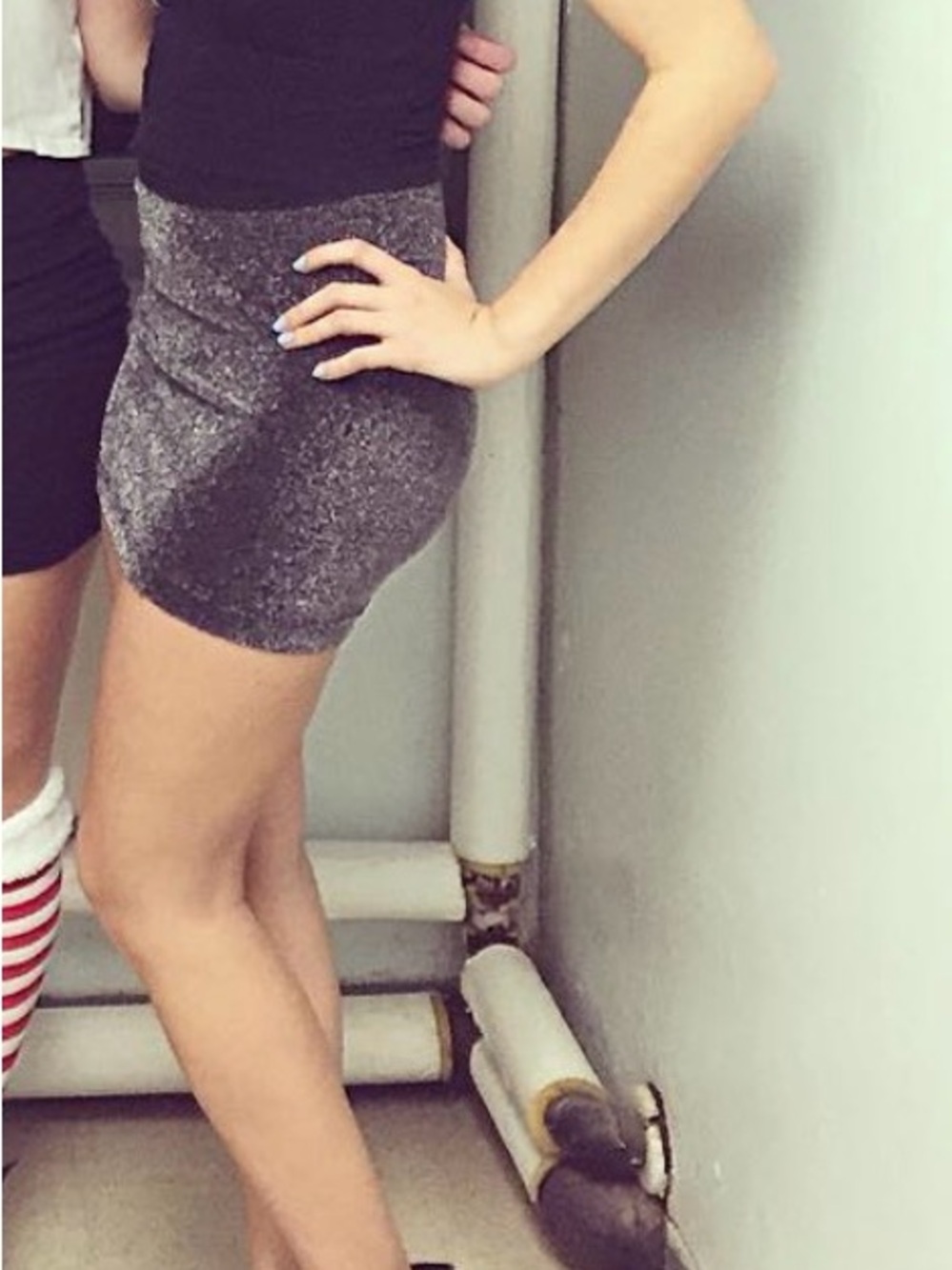 Shimmery Women's Mini Skirt
